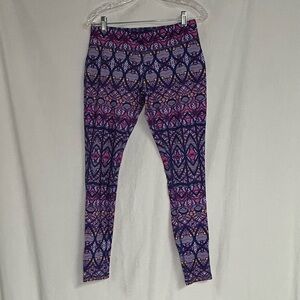 Mossimo Supply Co. Purple and Pink Patterned Leggings